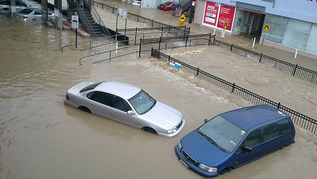 Eastwood Post Office and carpark in Sydney's north. Picture: Katrina Morrow Source: The Daily Telegraph
